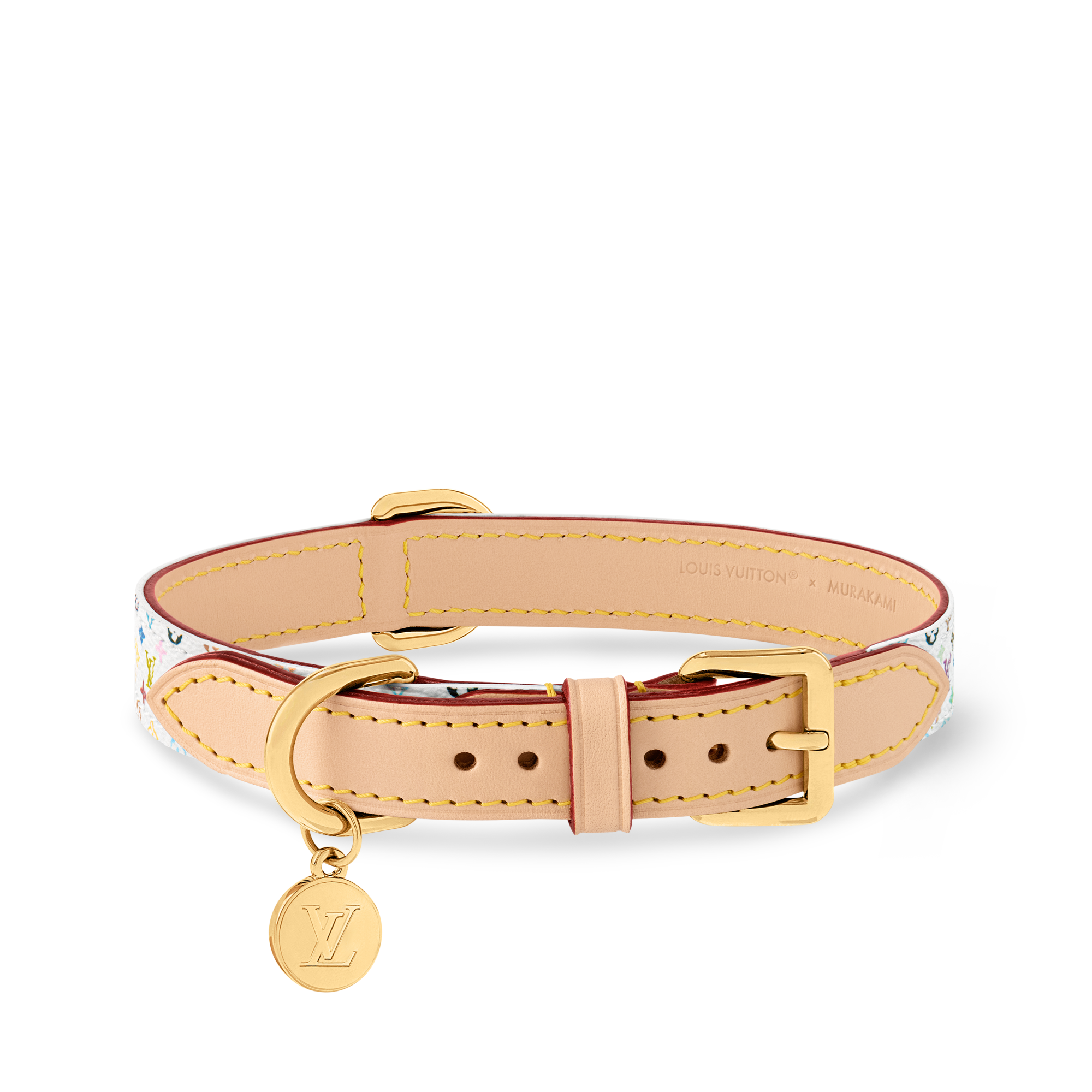 LV x TM Monogram Multicolor Dog Collar MM - Trunks, Travel and